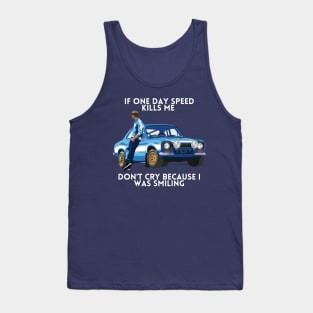 Paul walker's words as Carguy !! Tank Top